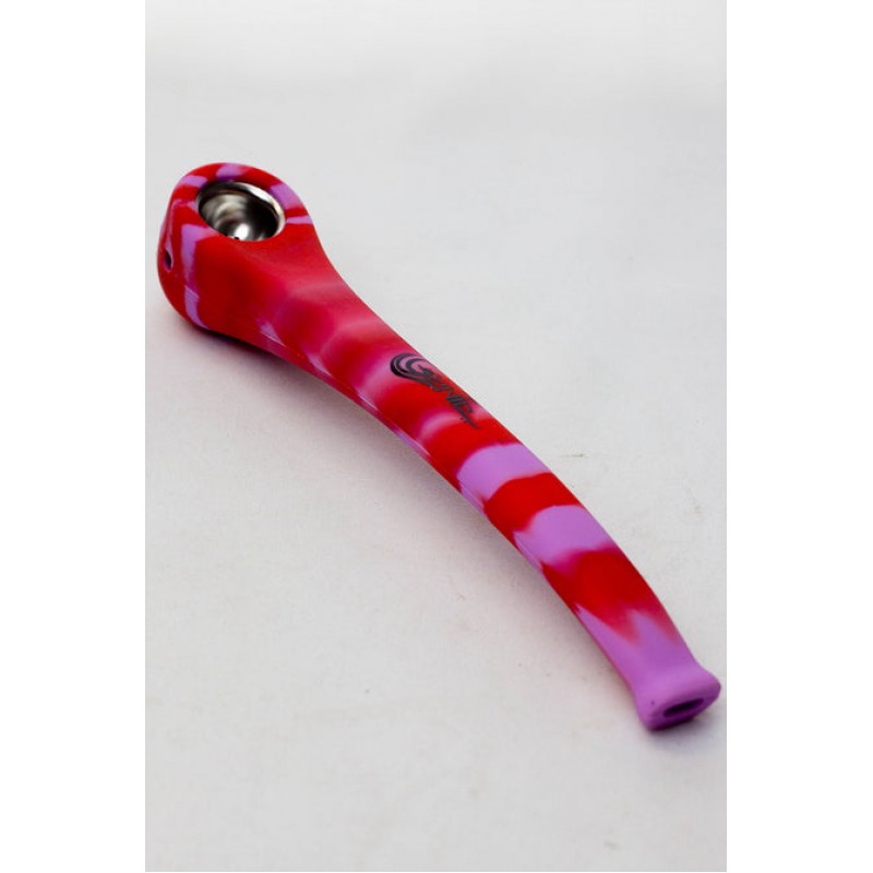 Genie 9" Silicone Hand Pipe with Metal Bowl