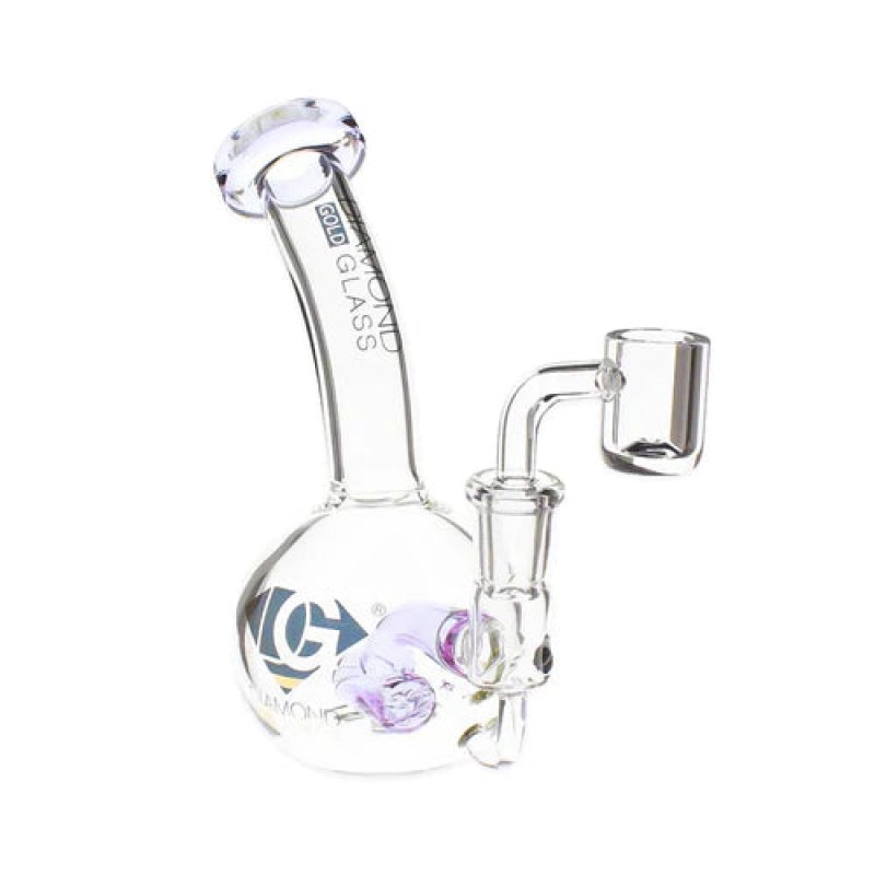 Diamond Glass 6" Bubble Rig