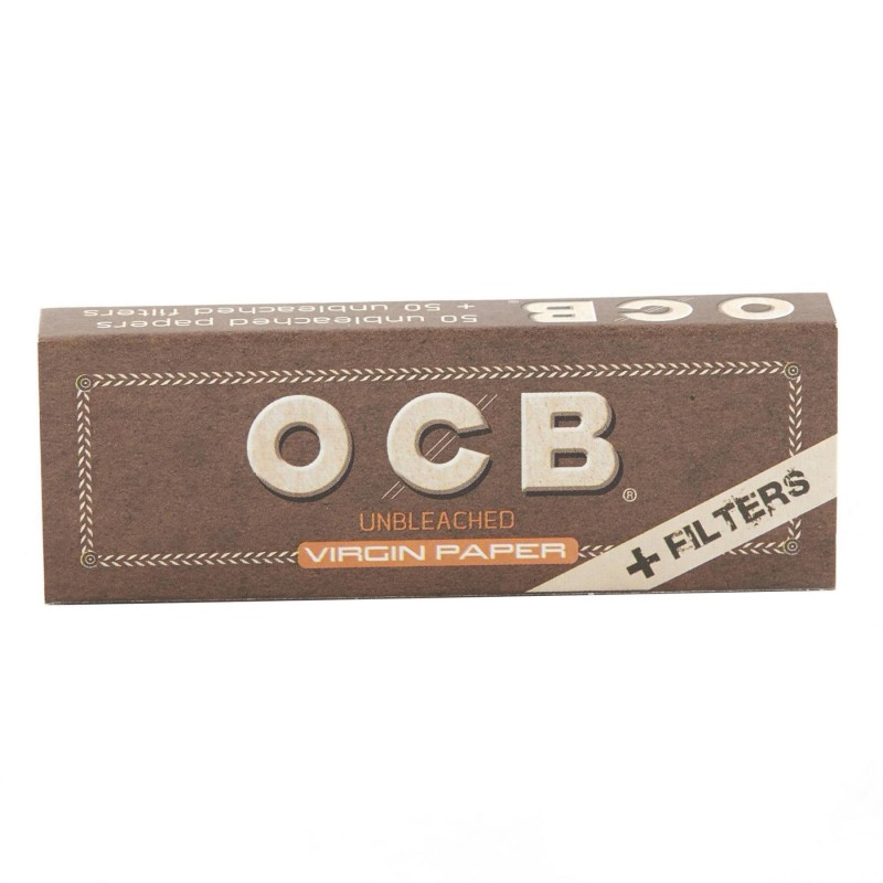 OCB Virgin Unbleached  1 1/4 Rolling Papers + Filt...