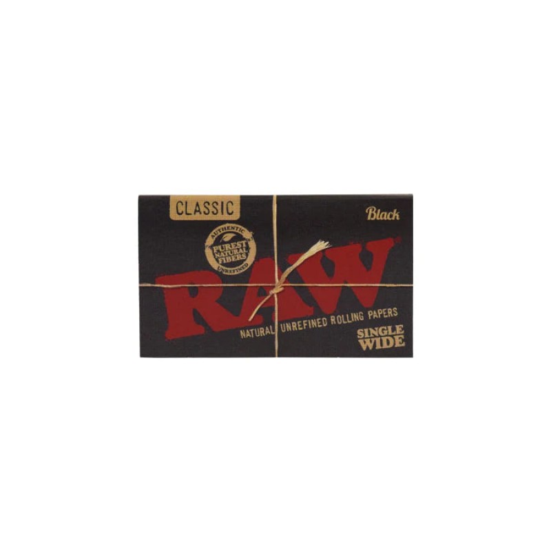 RAW Black Single Wide Rolling Papers