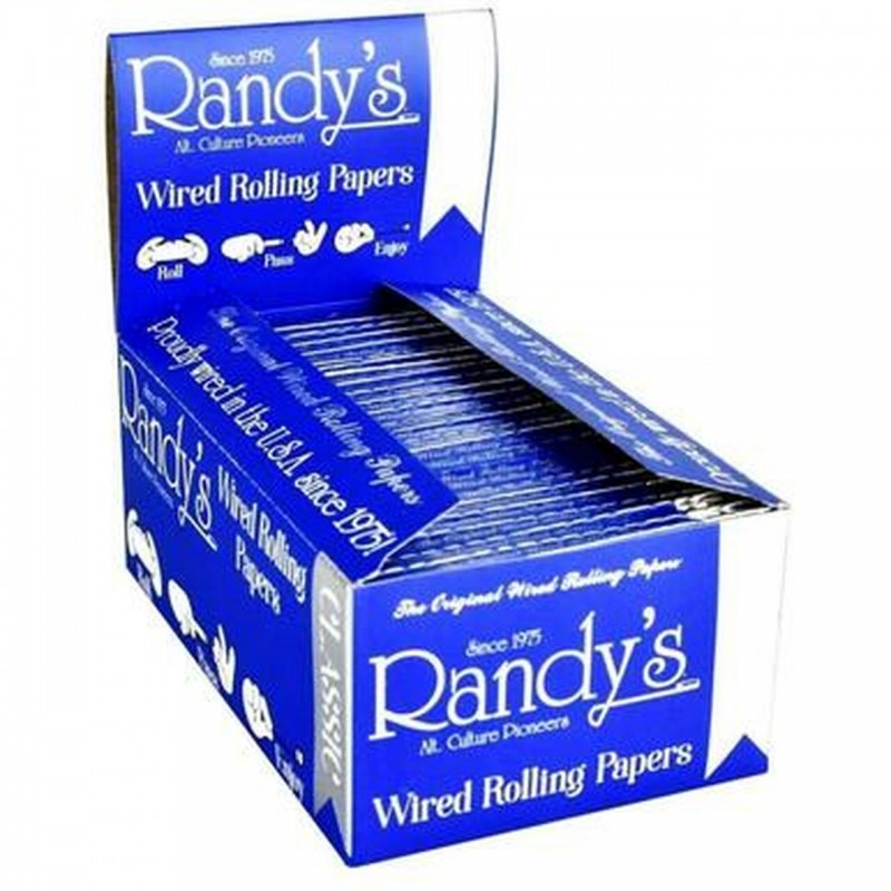 Randy’s Blue 1 1/4 Wired Rolling Papers