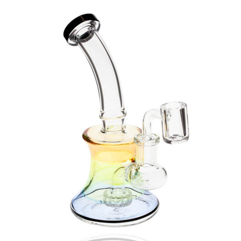 Plain Jane Glass - 6" Rainbow Rig w/ Matrix P...