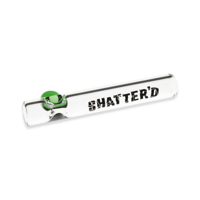 Shatter'd Glassworks - Chillum 3" Glass One Hitter - 12mm