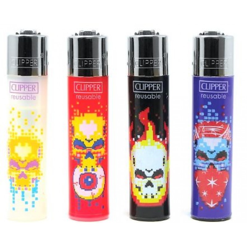 Clipper Skull 12 Lighter