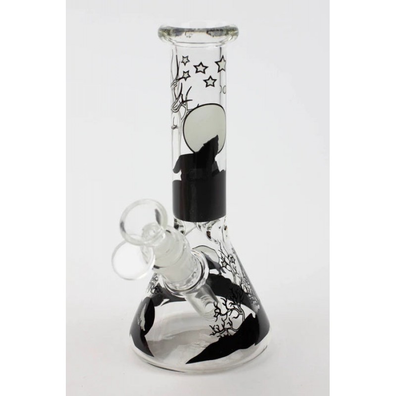 Glow in the Dark 7.5" Beaker Glass Water Bong...