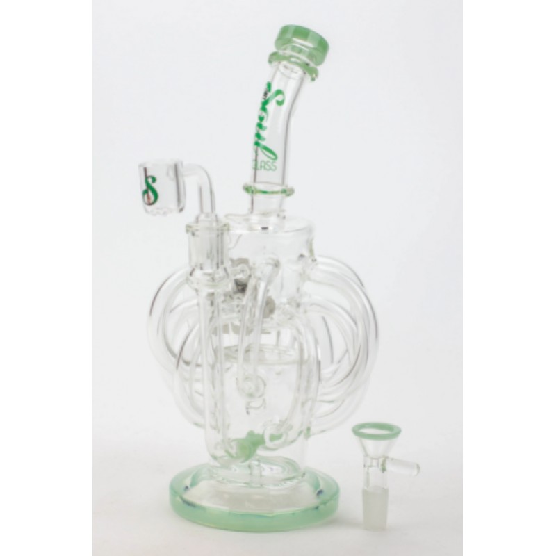 Soul Glass Recycler 10″ Bong / Dab Rig with 4mm ...