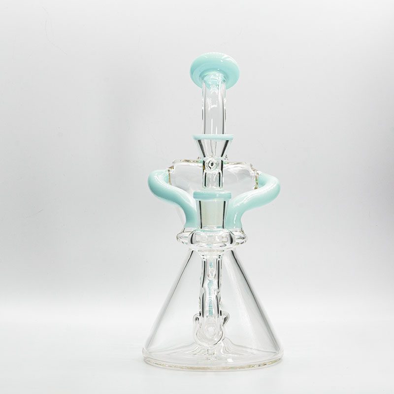 Soul Glass Recycler 8″ Bong / Dab Rig with 4mm Q...