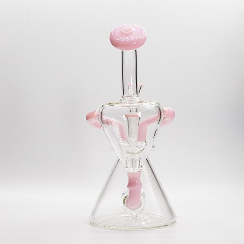 Soul Glass Recycler 8″ Bong / Dab Rig with 4mm Quartz Banger