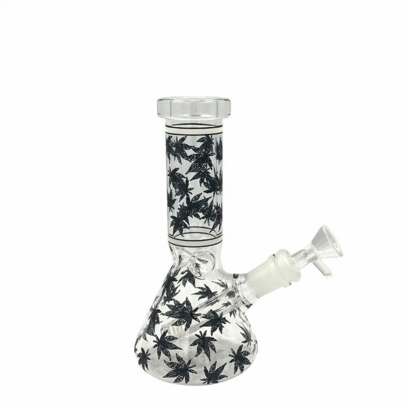 Glow In The Dark 8" 5mm Egyptian Print Bong