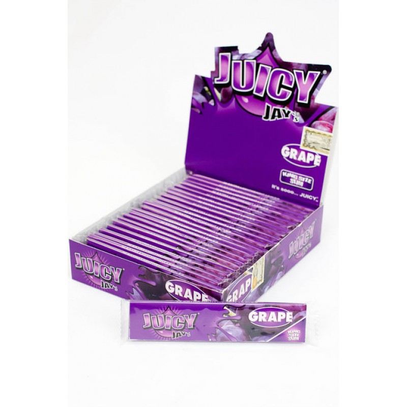 Juicy Jay's King Size Slim Grape flavoured pap...