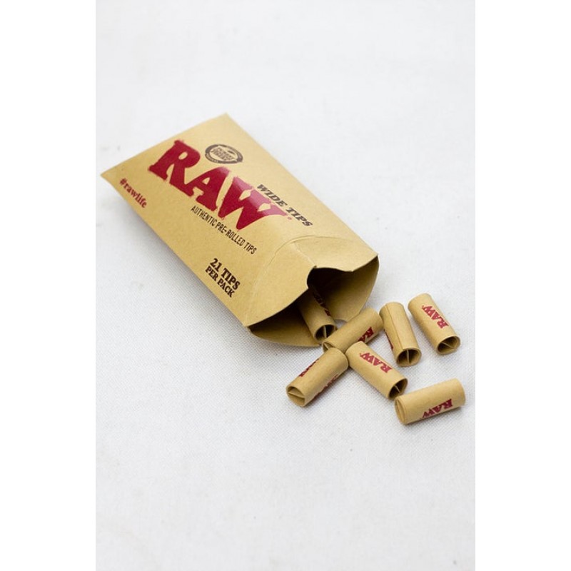 RAW Rolling paper pre-rolled wide filter tips