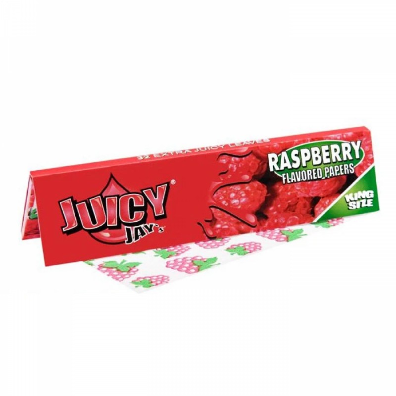 Juicy Jay's King Size Slim Raspberry Flavoured...