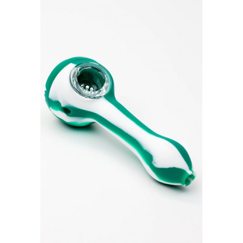 EYE Silicone Hand Pipe with Glass Bowl