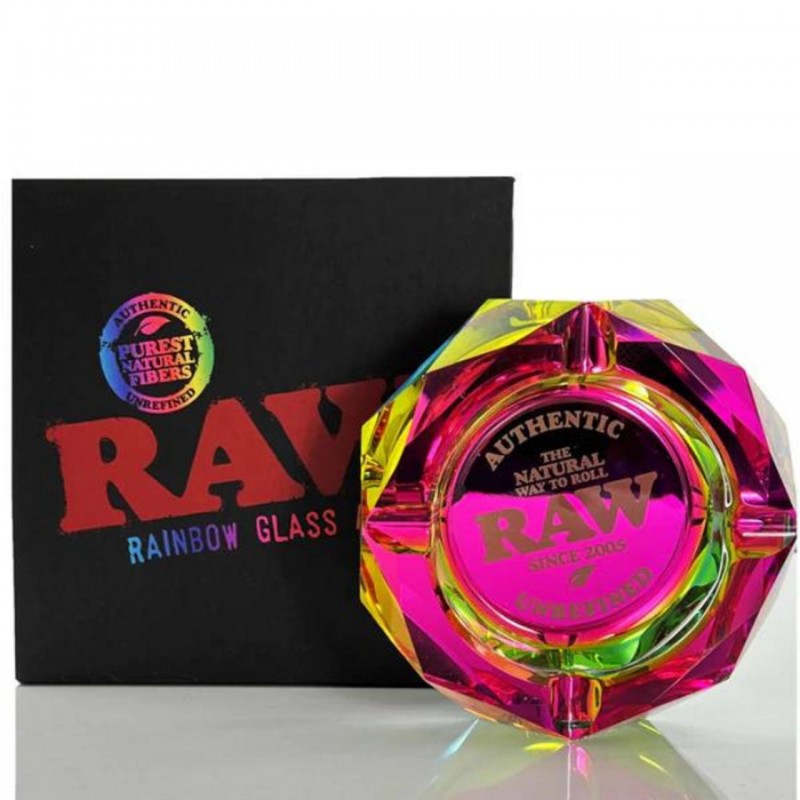 RAW Raw Rainbow Glass Ashtray