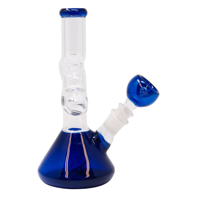 8 Inches Double Zong Bong With Bowl