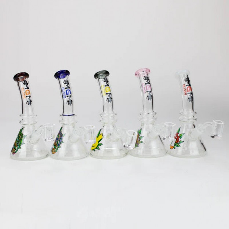 6.3" MGM Glass 2-in-1 bubbler with Graphic [C...