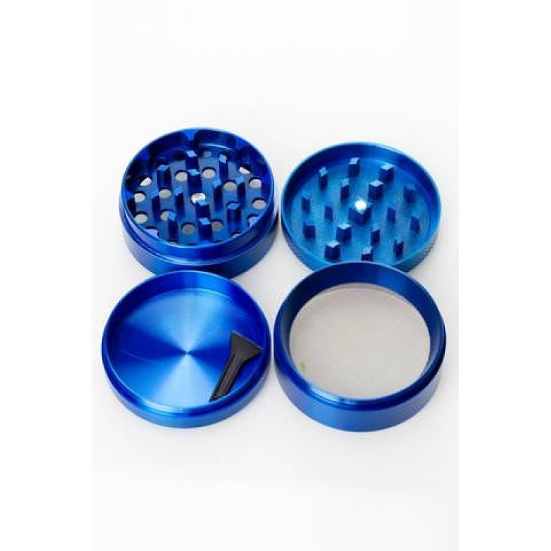 Engraved 4 parts metal grinder 50mm