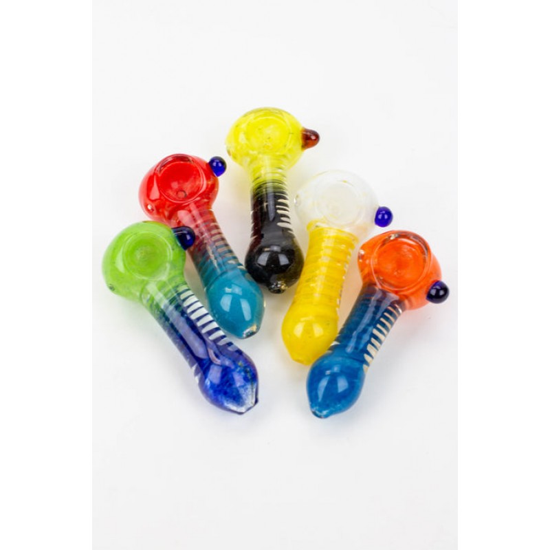 3.5 in. Soft glass hand pipe