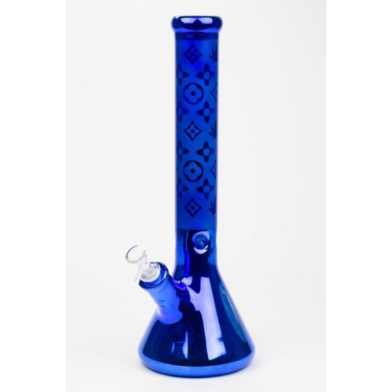 Luxury pattern 16" 7mm metallic beaker bong