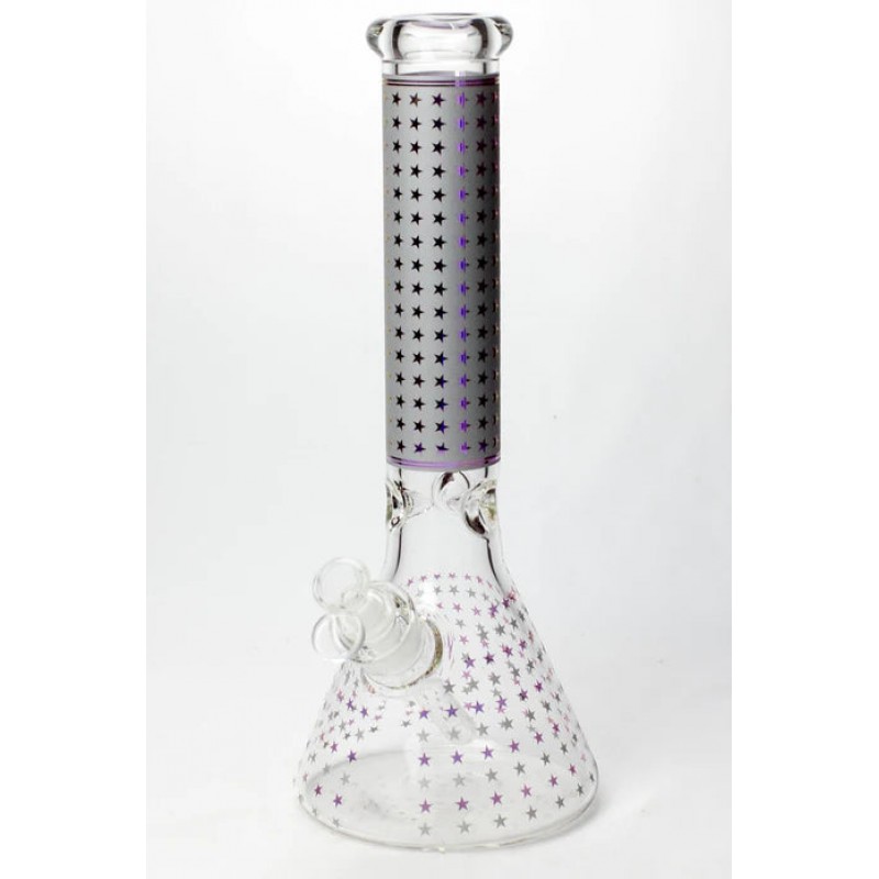 14" Star 7 mm glass water bong