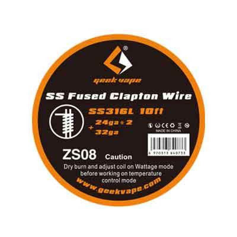 10ft GeekVape SS Fused Clapton Wire