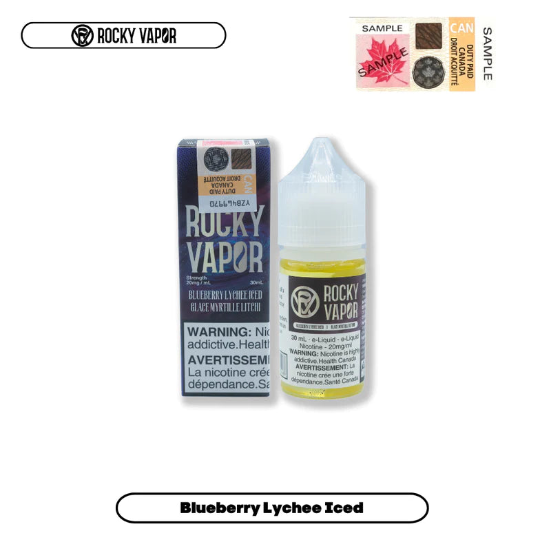 Rocky Vapor E-Liquids - Blueberry Lychee Iced **In...