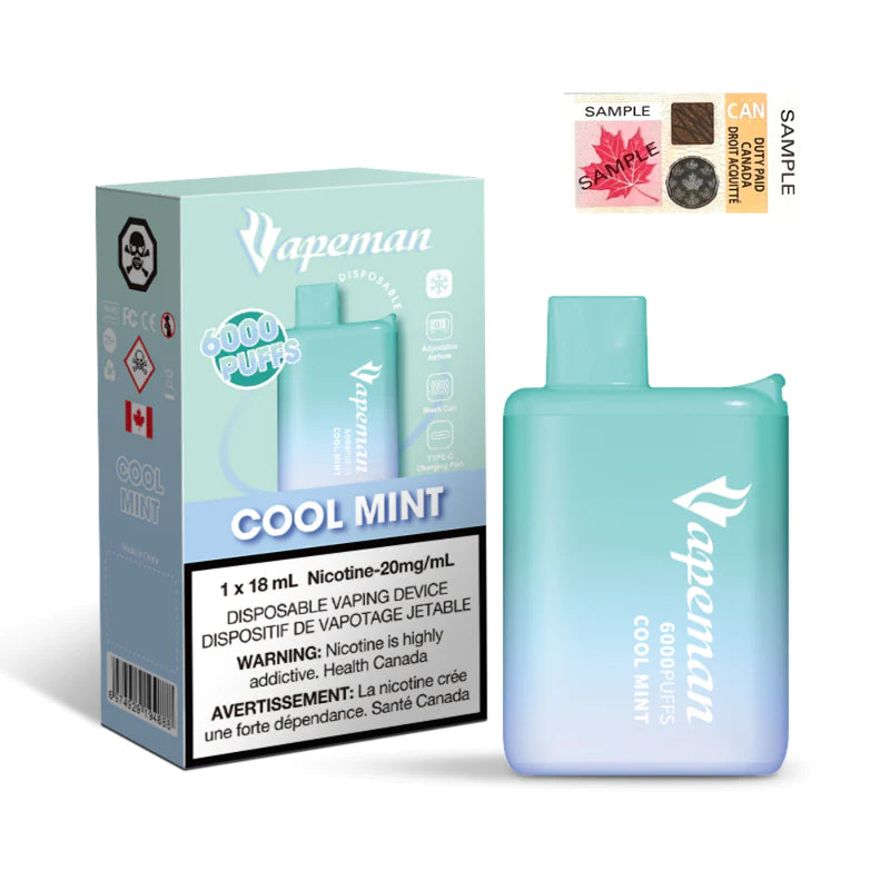 Vapeman 6000 Rechargeable Disposable Vape *New Price!