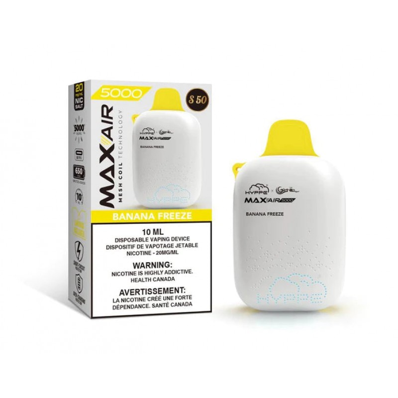 Hyppe & Genie MAX-AIR 5000 Puff Rechargeable D...