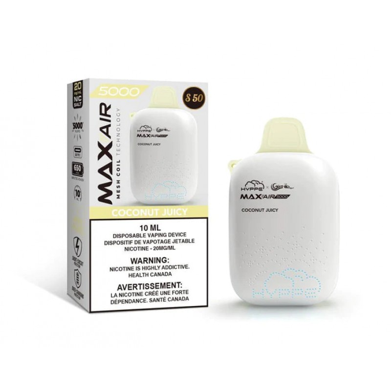 Hyppe & Genie MAX-AIR 5000 Puff Rechargeable Disposable Vape S50
