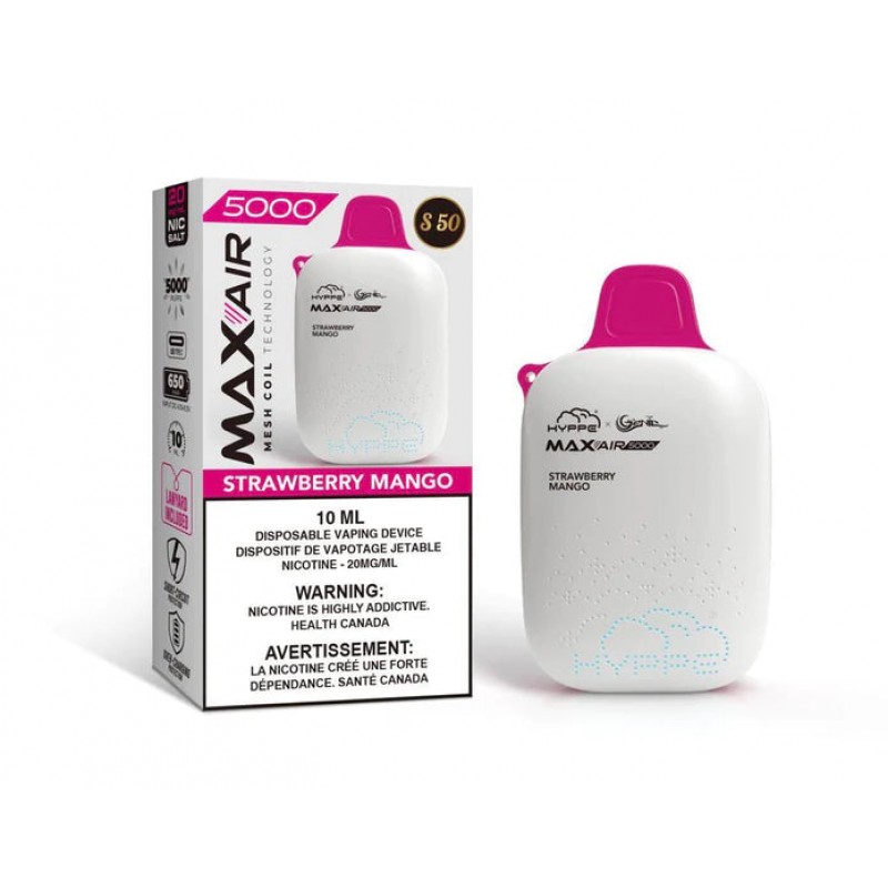 Hyppe & Genie MAX-AIR 5000 Puff Rechargeable Disposable Vape S50