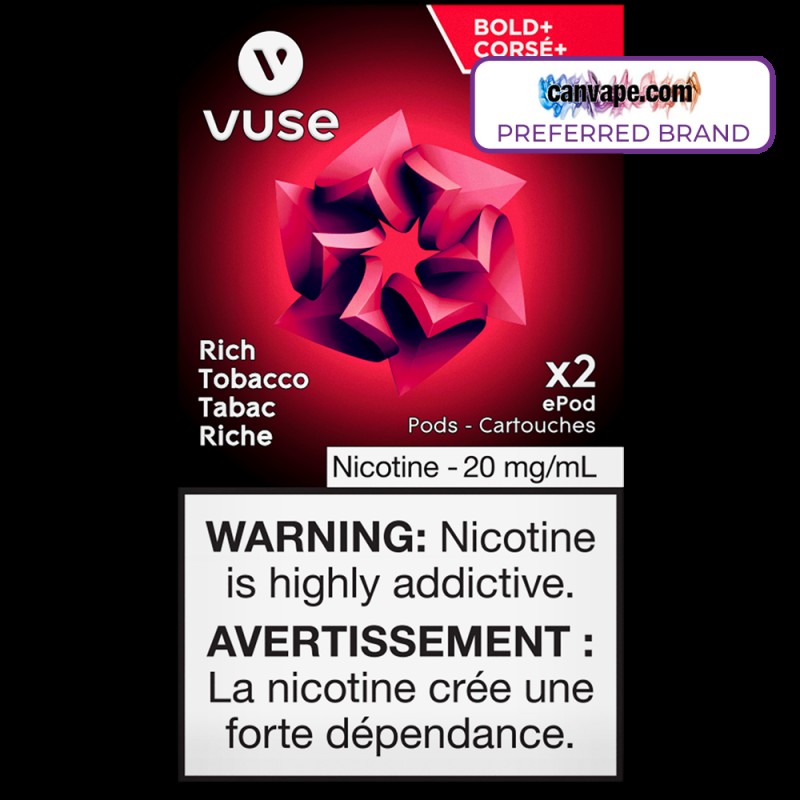 Vuse - Rich Tobacco Bold+ ePod Replacement Pods