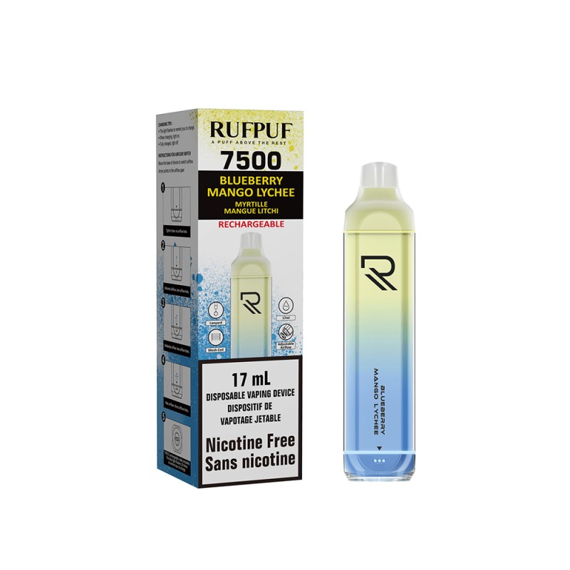 Gcore RufPuf 7500 Zero Nic Rechargeable Disposable...