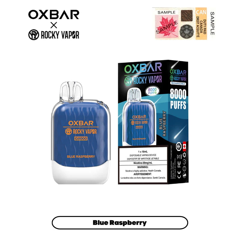 OXBAR X Rocky Vapor G8000 Rechargeable Disposable ...