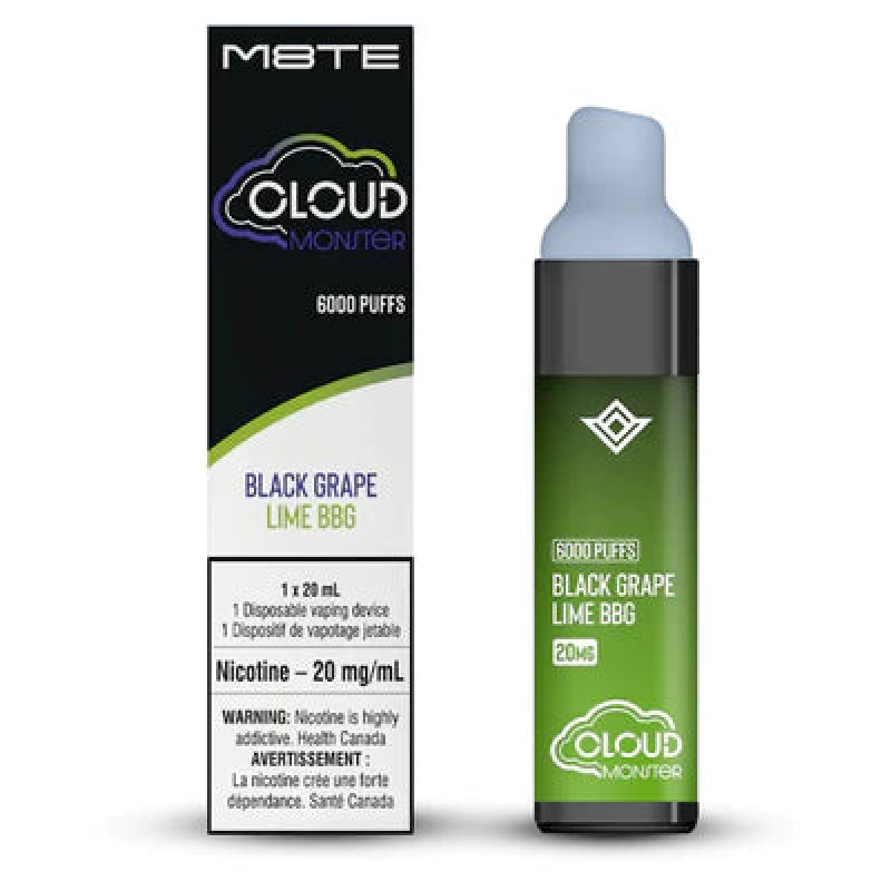 M8te Cloud Monster 6000 Puff Rechargeable Disposab...