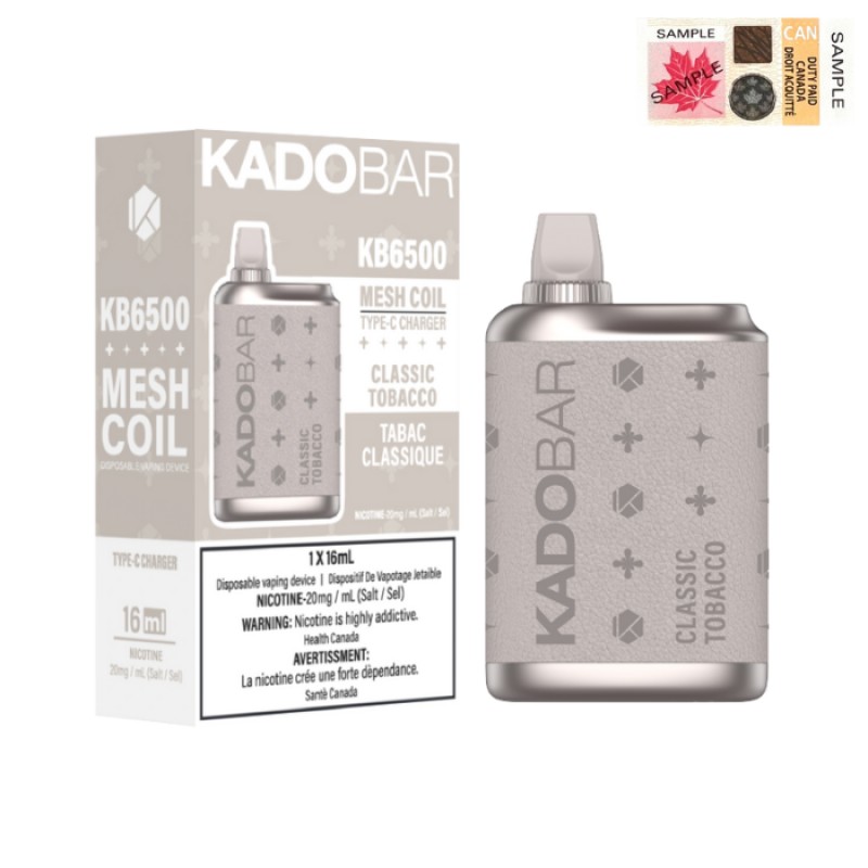 KadoBar 6500 Puff Rechargeable Disposable Vape